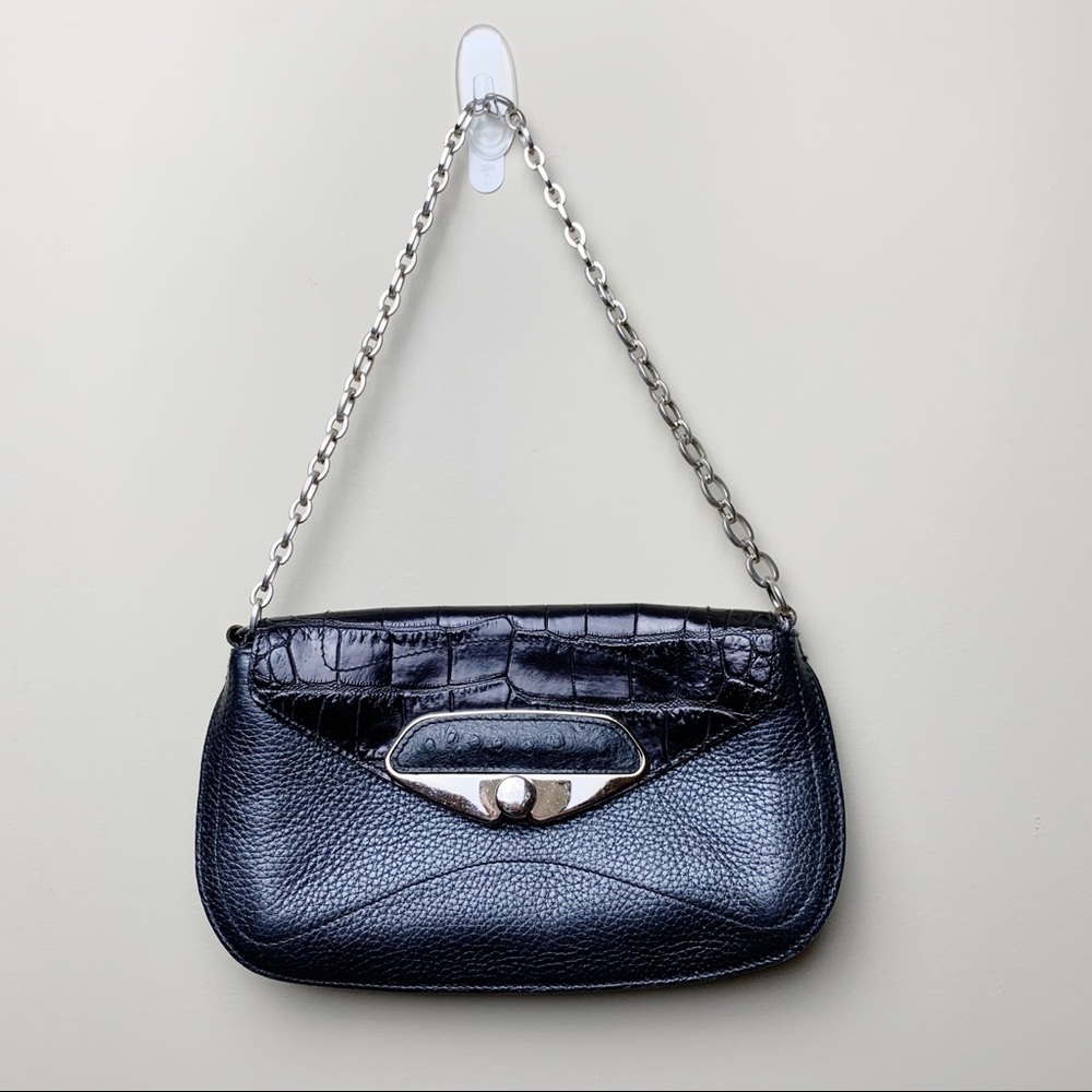 Furla vintage genuine leather shoulder bag